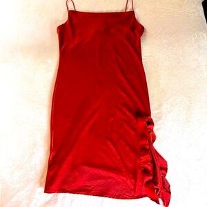Rust Spaghetti Strap Cocktail Dress Like New